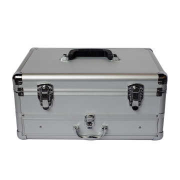 Caja y caja de aluminio con cajón y forro interior personalizado